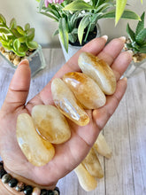 Load image into Gallery viewer, Citrine Tumbled Stone - Polished Citrine - Solar Plexus - Sacral Chakra - Crystal for Manifesting