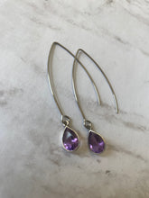 Load image into Gallery viewer, Amethyst Drop Earrings