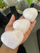 Load image into Gallery viewer, Pink Mangano Calcite Heart