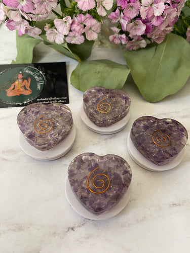 Orgone PopSocket - Amethyst, Rose Quartz or Black Tourmaline