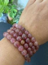 Load image into Gallery viewer, Strawberry Quartz Bracelet