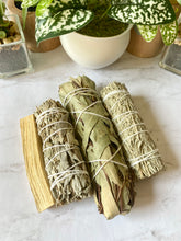 Load image into Gallery viewer, Smudge it Better Bundle - White Sage, Blue Sage, Eucalyptus and Palo Santo