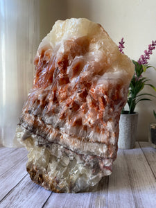 Tri Color Calcite Stone - 11 pound Calcite - Red Calcite Stone