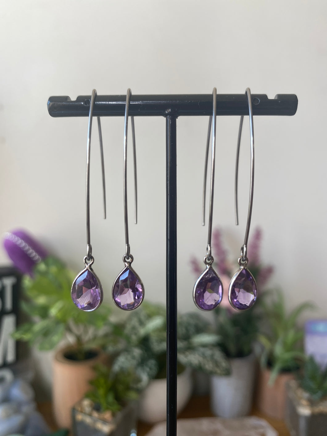 Amethyst Drop Earrings