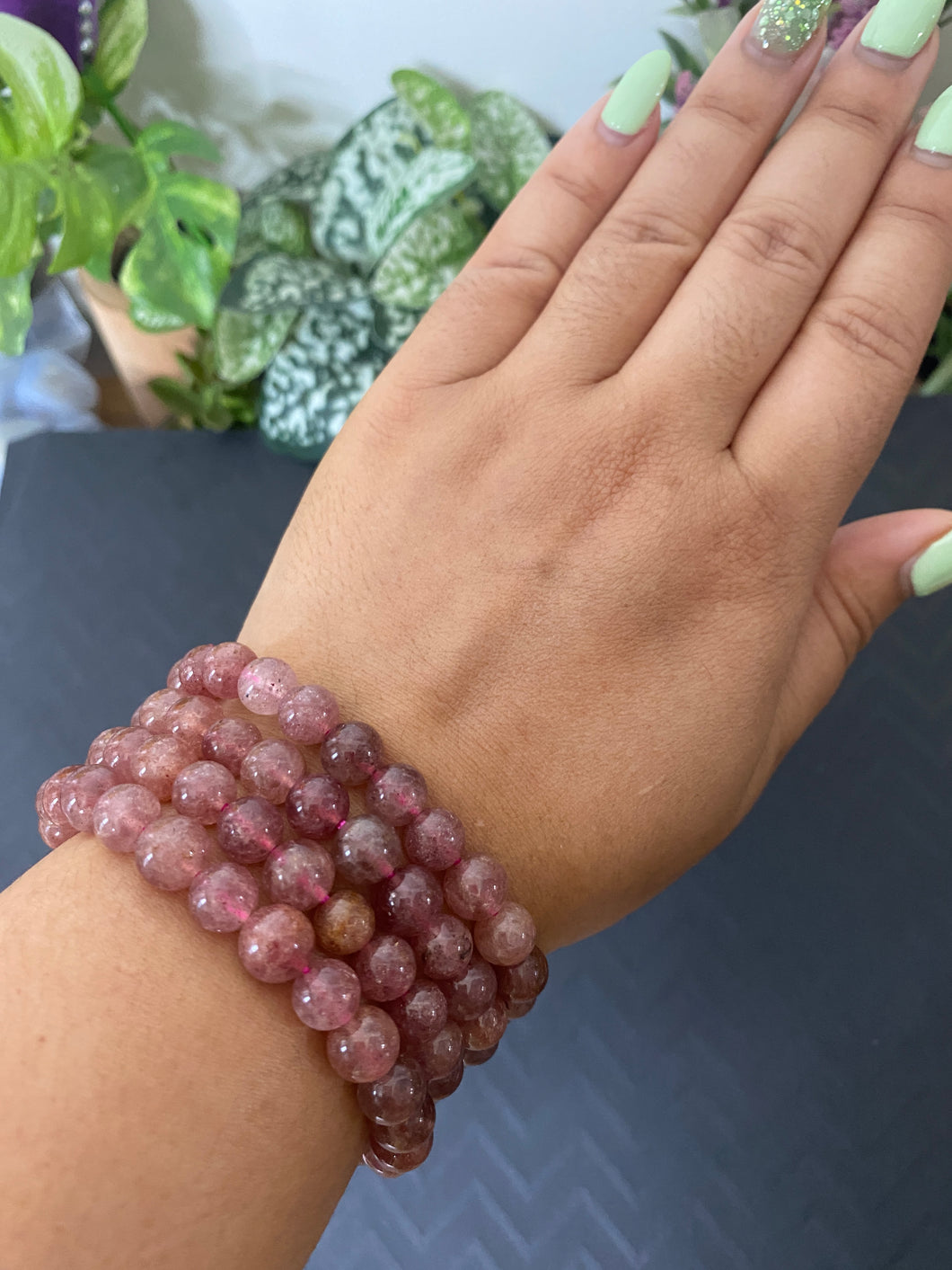 Strawberry Quartz Bracelet