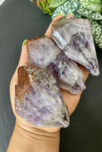 Red Cap Amethyst Polished Point (Medium)