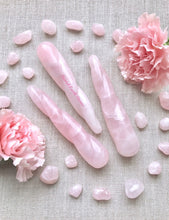 Load image into Gallery viewer, Rose Quartz SMALL  Twisted Yoni / Pleasure Wand