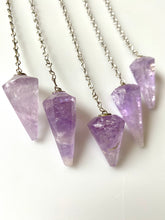 Load image into Gallery viewer, Faceted Amethyst Pendulum
