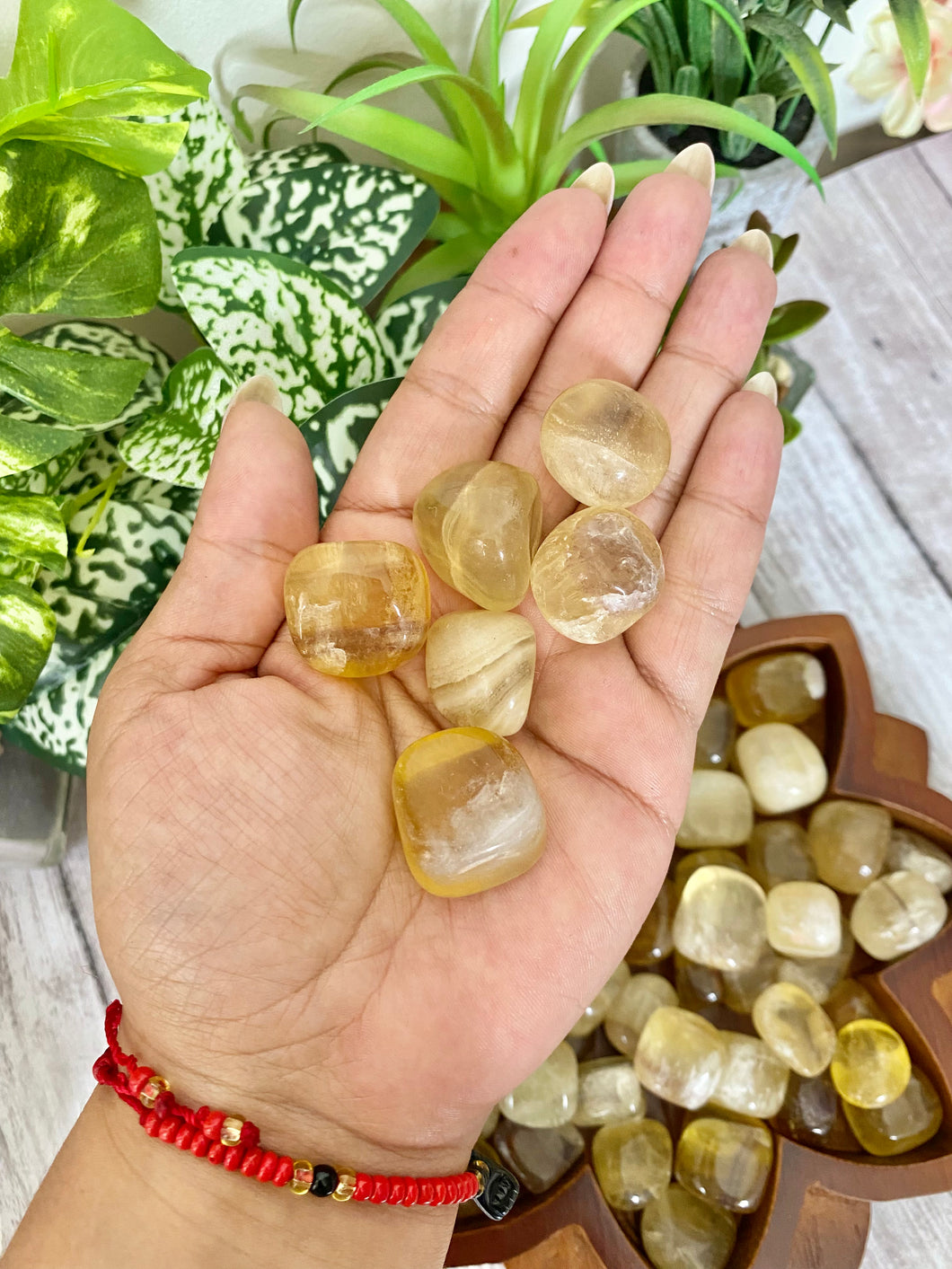 Golden Fluorite Polished Stone - Solar Plexus Crystal - Yellow Fluorite