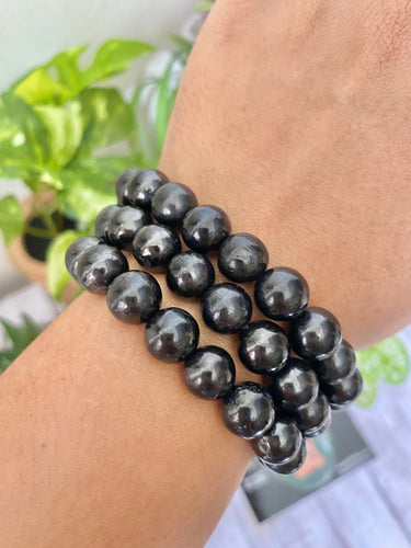 Shungite Bracelet - Chunky Shungite Bracelet - EMF Protection - Protection Bracelet