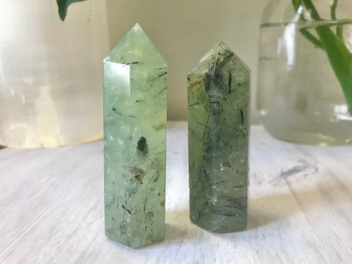 Prehnite Small Standing Tower (One)