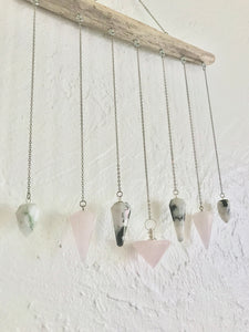 Divine Feminine Goddess Pendulum Wall Hanging - Crystal Wall Hanging