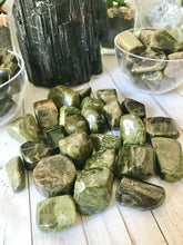 Load image into Gallery viewer, Green Tourmaline Tumbled Stone