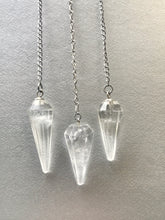 Load image into Gallery viewer, Crystal Quartz Faceted Pendulum