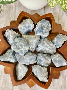 Blue Calcite Chunk - Throat Chakra Stone