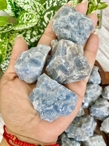 Blue Calcite Chunk - Throat Chakra Stone