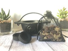 Load image into Gallery viewer, Cauldron with Frankincense &amp; Myrrh - Starter Kit - Resin, Charcoal &amp; Cauldron