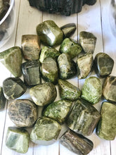 Load image into Gallery viewer, Green Tourmaline Tumbled Stone